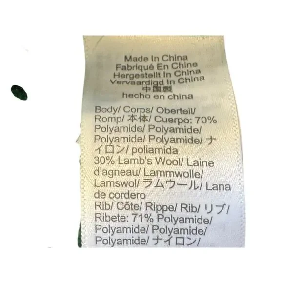 J Crew Cable Knit Cardigan Ruffle Neck Button Front Wool CHRISTMAS Sz small - Picture 10 of 13